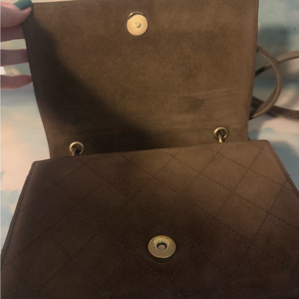 Chanel suede Logo Shoulder Bag - Picture 8 of 16